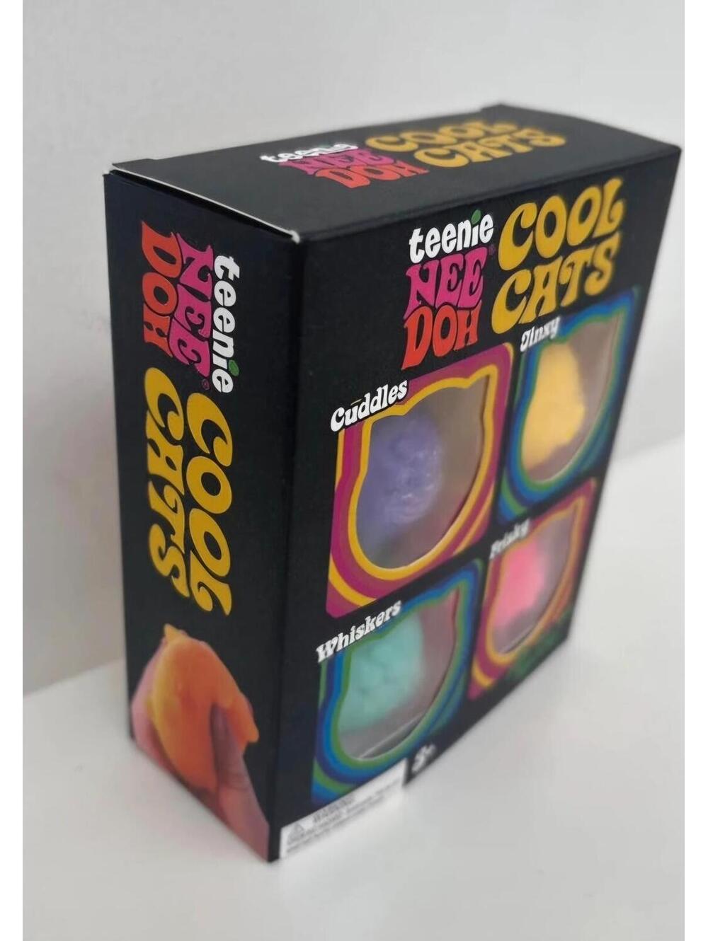 Needoh nee doh cool cats Schylling Squish Squeeze Toy Fidget Soft new - Picture 2 of 5